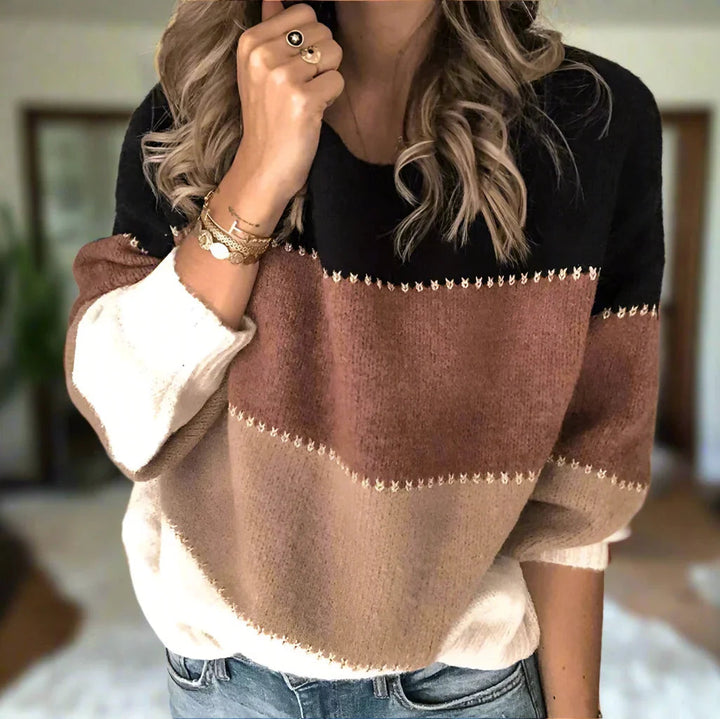Callista™ | Modern Colour-Block Jumper